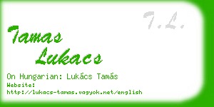 tamas lukacs business card
