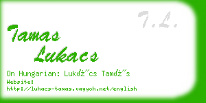 tamas lukacs business card